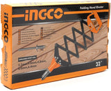 INGCO Folding Hand Riveter / Pop Rivet Gun – 4 Nosepiece Set, 200mm – HFOR321