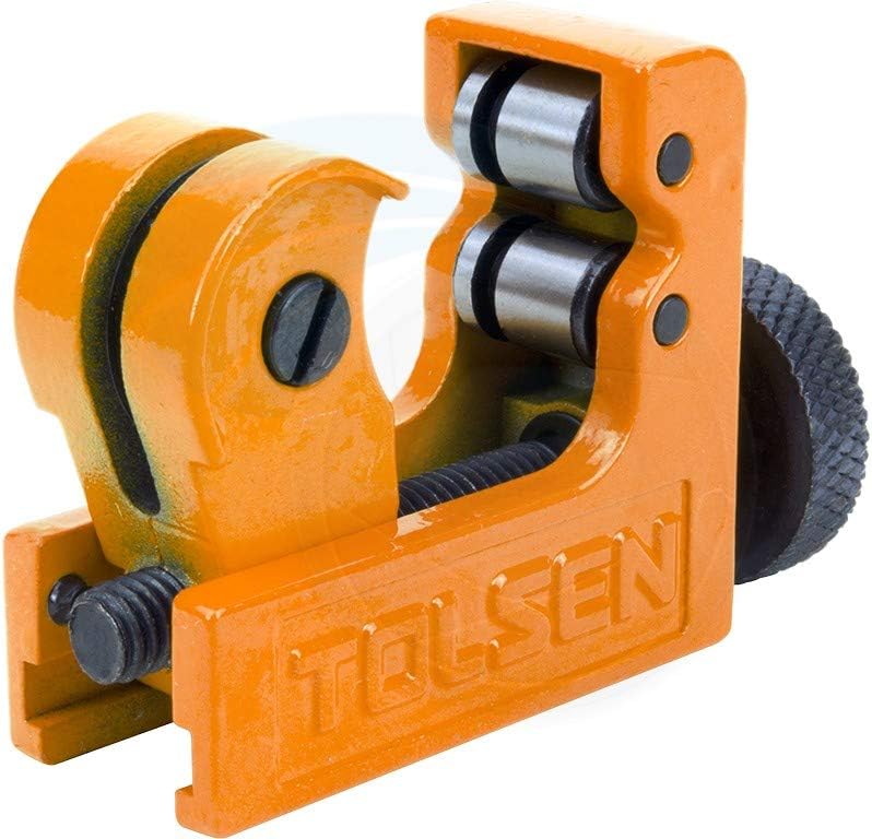 Tolsen Adjustable Pipe Cutter – 3-22mm Capacity, for Copper &amp; Plastic Pipes – 33003