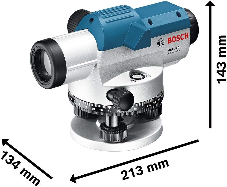 Bosch Professional GOL 32D Optical Level (Dumpy Level) | 32x Magnification | 601068500