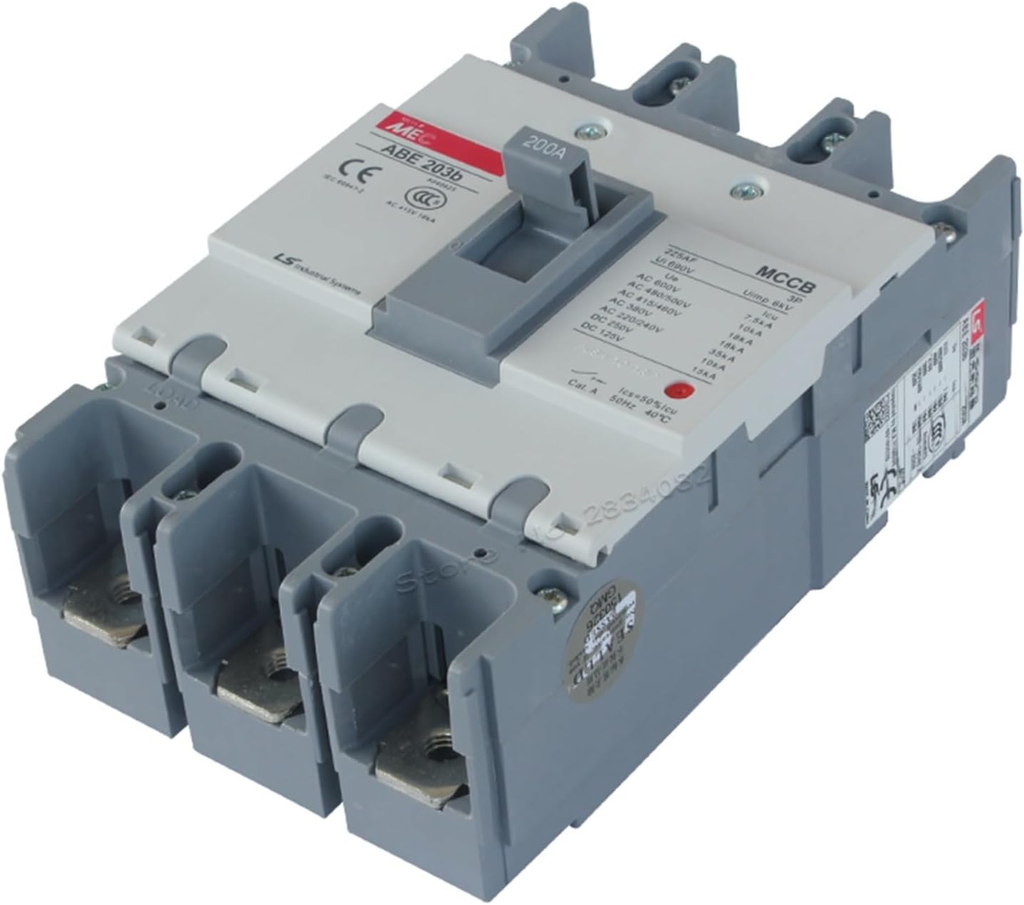 LS Electric MCCB ABE-203B – 3 Pole, 50/60Hz, 600V | Available: 50A–225A