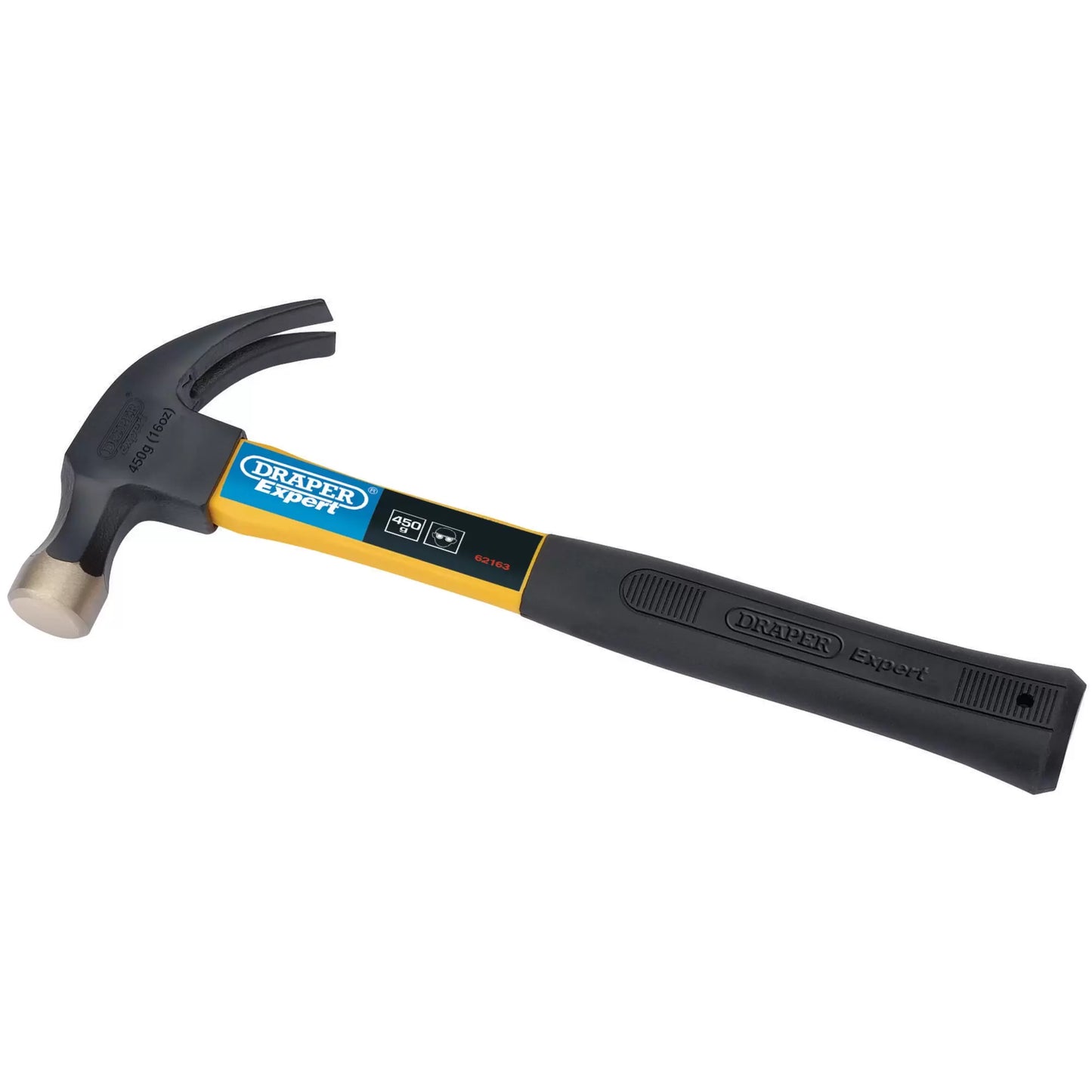 Draper Tools - 62163 - Draper Expert Claw Hammer with Fibreglass Shaft, 450g/16oz