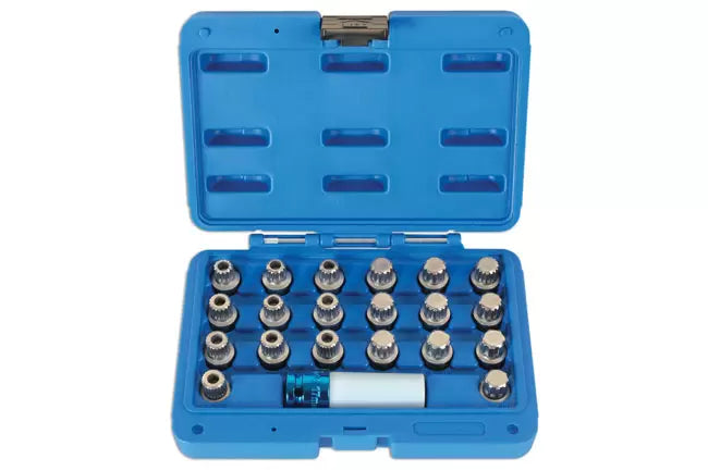 Laser - 6276 - Locking Wheel Nut Key Set 21pc - for BMW