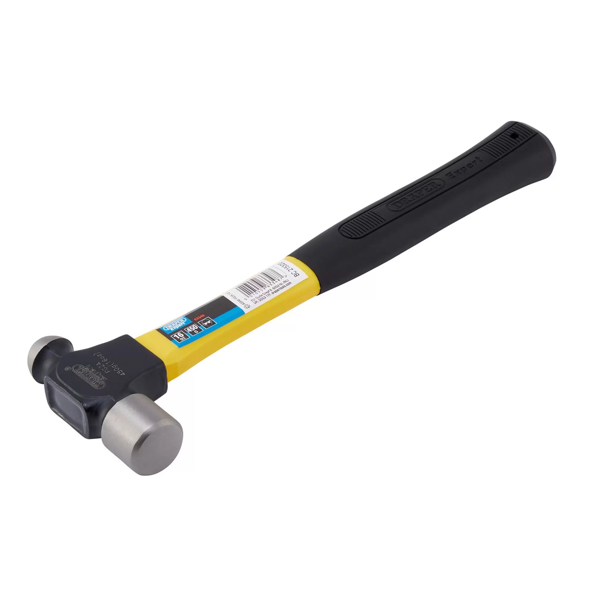 Draper Tools - 63348 - Draper Expert Ball Pein Hammer with Fibreglass Shaft, 450g/16oz