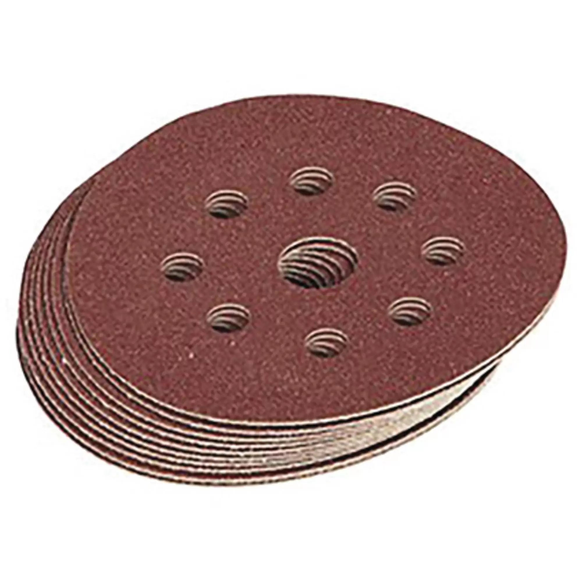 Draper Tools - 63372 - Assorted Grit Hook and Loop Sanding Discs, 125mm (Pack of 10)