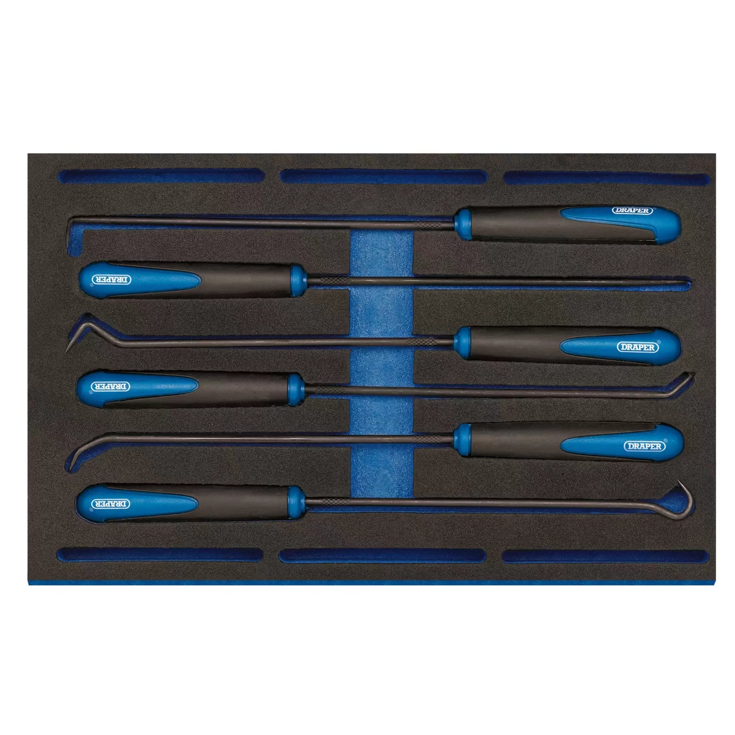 Draper Tools - 63494 - Long Reach Hook and Pick Set in 1/4 Drawer EVA Insert Tray (6 Piece)