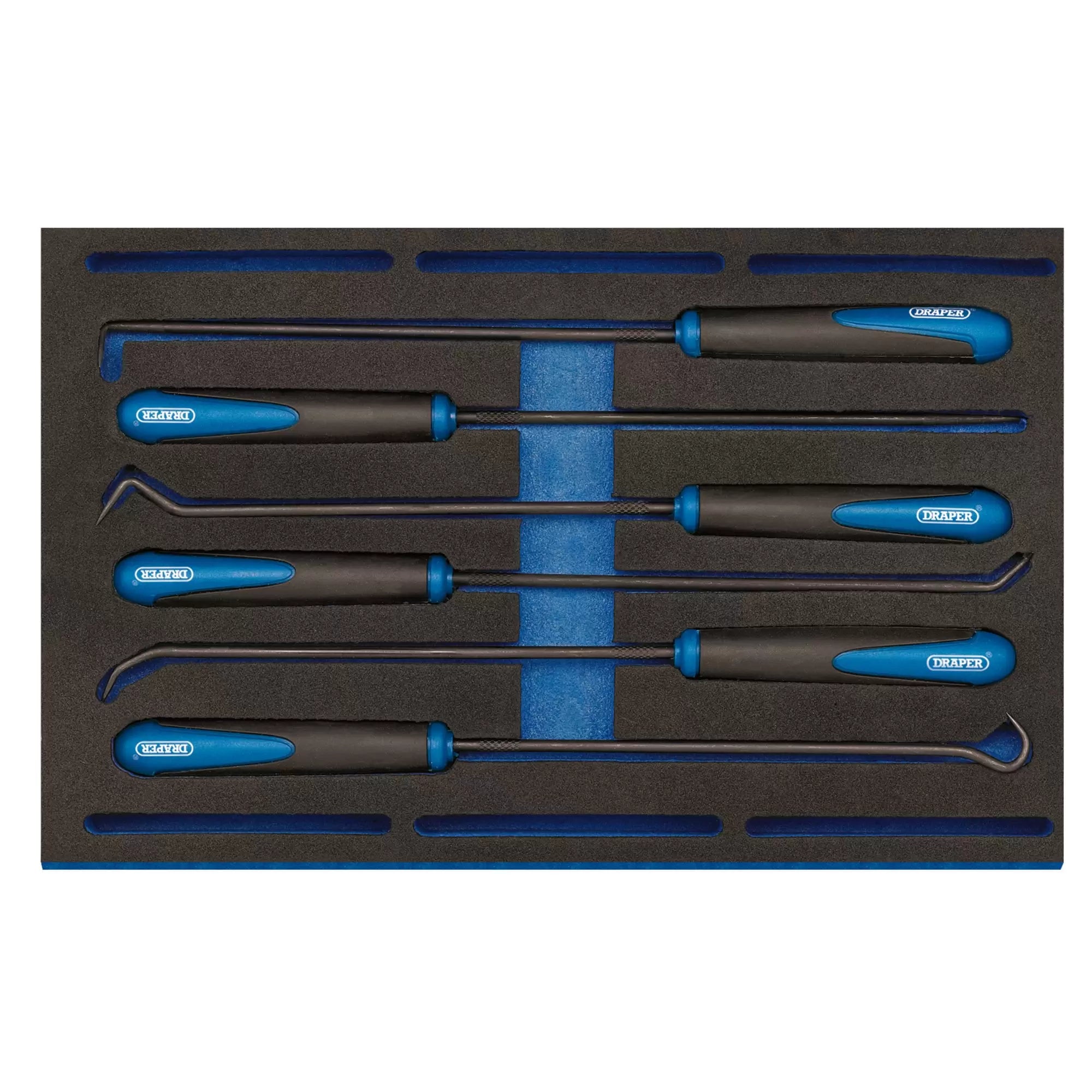 Draper Tools - 63494 - Long Reach Hook and Pick Set in 1/4 Drawer EVA Insert Tray (6 Piece)