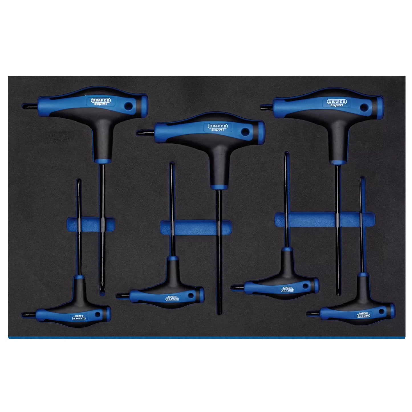 Draper Tools - 63505 - Draper Expert TX-STAR® T' Handle Key Set in 3/4 Drawer EVA Insert Tray (7 Piece)