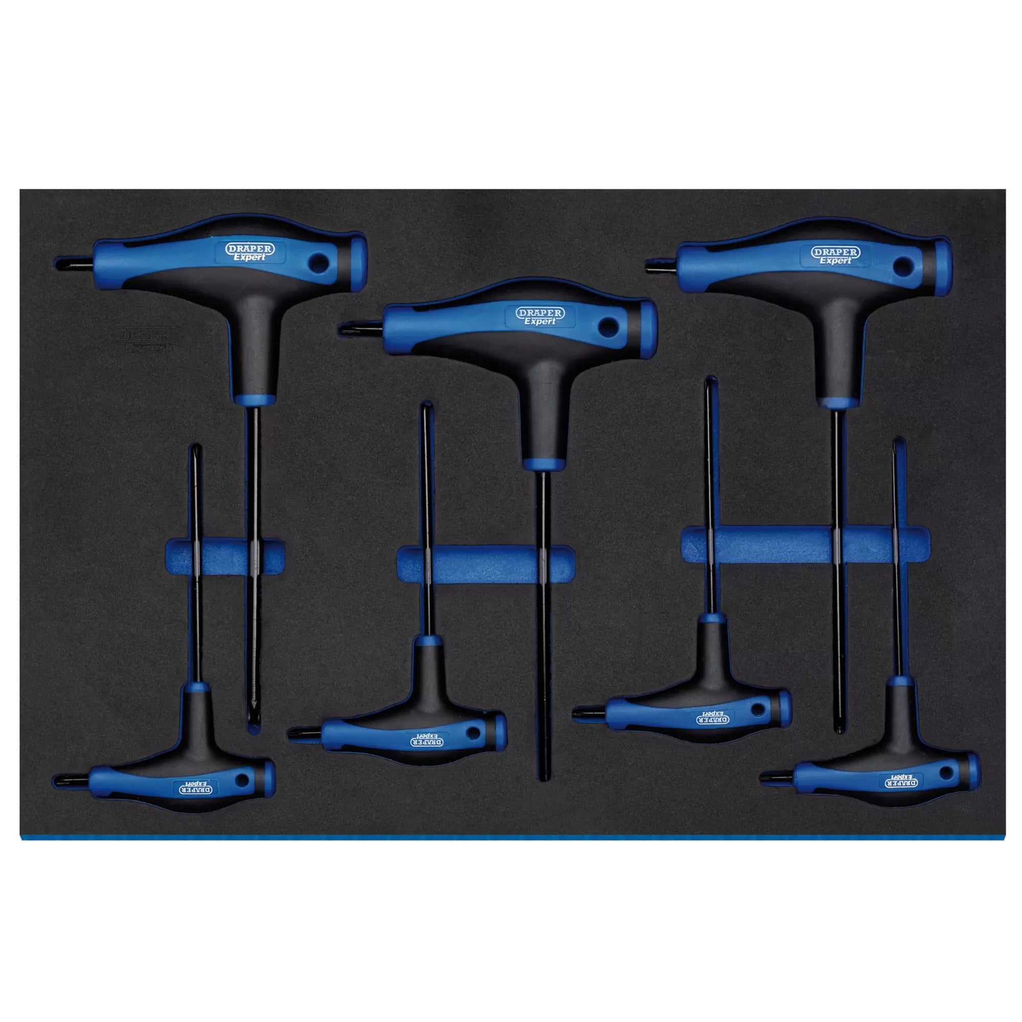 Draper Tools - 63505 - Draper Expert TX-STAR® T' Handle Key Set in 3/4 Drawer EVA Insert Tray (7 Piece)
