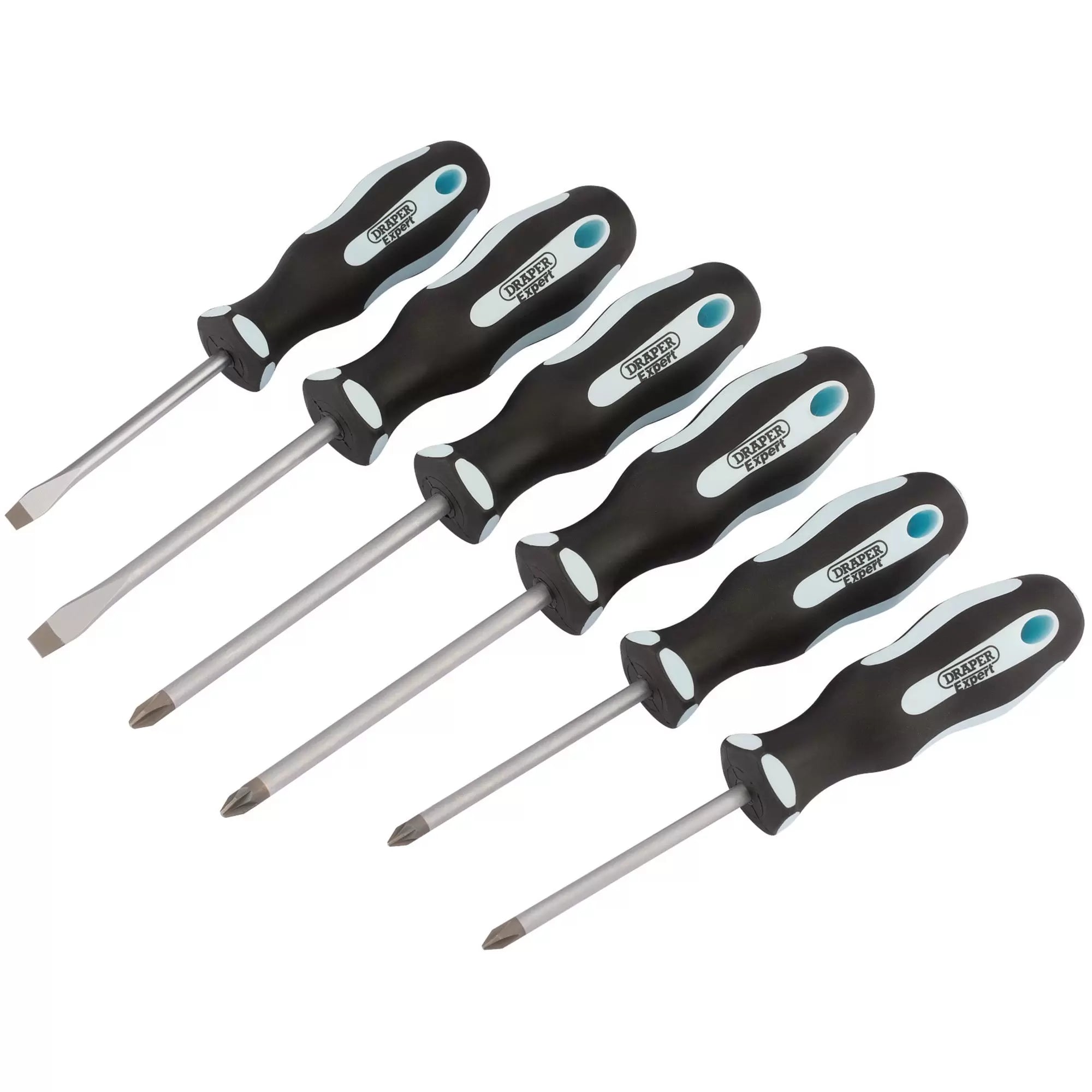 Draper Tools - 63588 - Draper Expert Soft Grip Screwdriver Set (6 Piece)