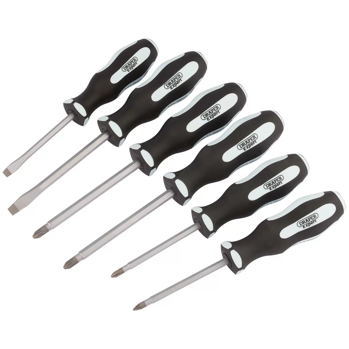 Draper Tools - 63590 - Draper Expert 'Pound Thru' Soft Grip Screwdriver Set (6 Piece)