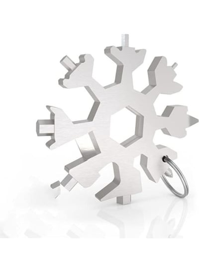 Generic 18-In-1 Snowflake Multi Tool Stainless Portable Steel Multi-Tool For Outdoor Travel Camping Adventure Daily Tool
