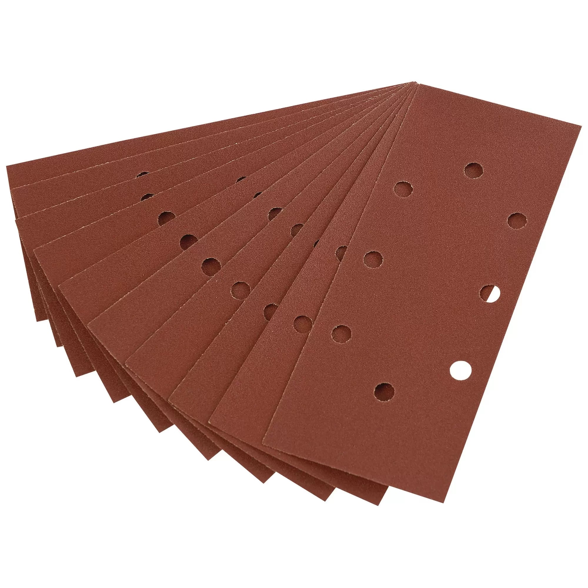 Draper Tools - 63633 - 232 x 92mm 120 Grit Aluminium Oxide Sanding Sheets for 63128 Random Orbit Sander (Pack of 10)