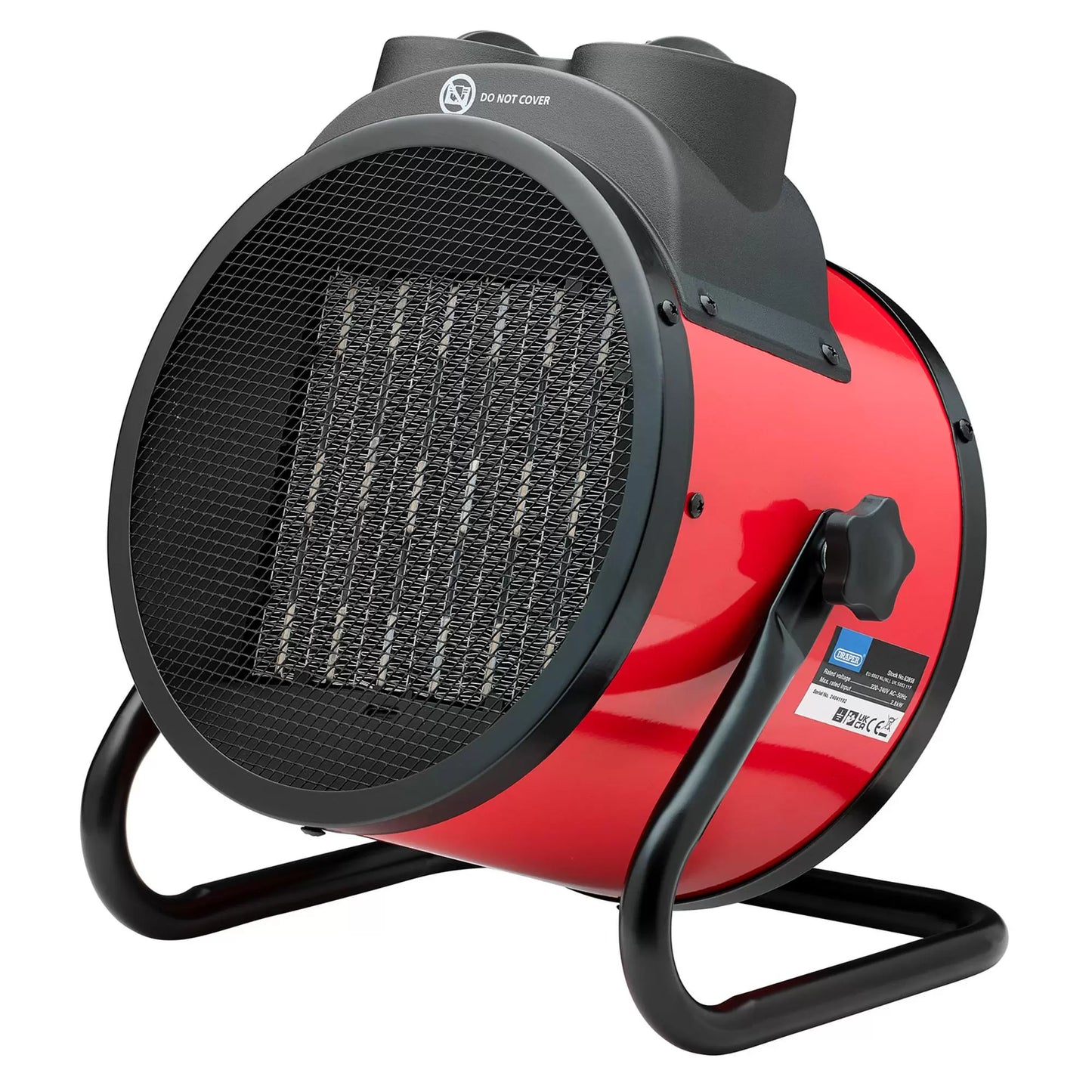 Draper Tools - 63858 - 230V PTC Electric Space Heater, 2.8kW, 9550 BTU