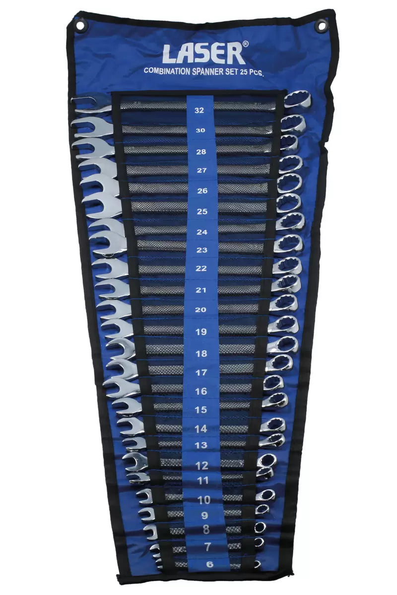 Laser - 6396 - Combination Spanner Set 6 - 32mm 25pc