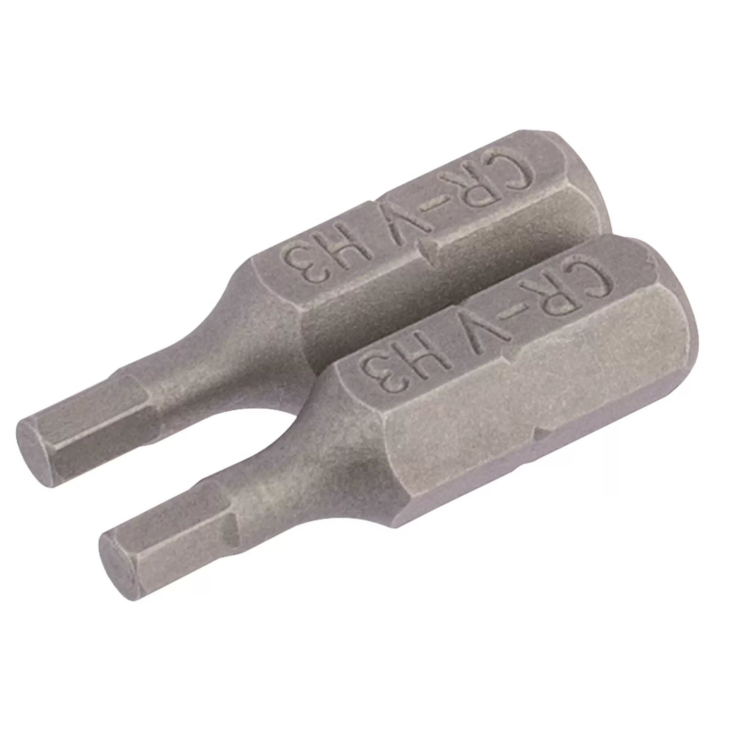 Draper Tools - 63962 - Hexagonal Insert Bit, 3mm, 1/4" Hex, 25mm Long (Pack of 2)