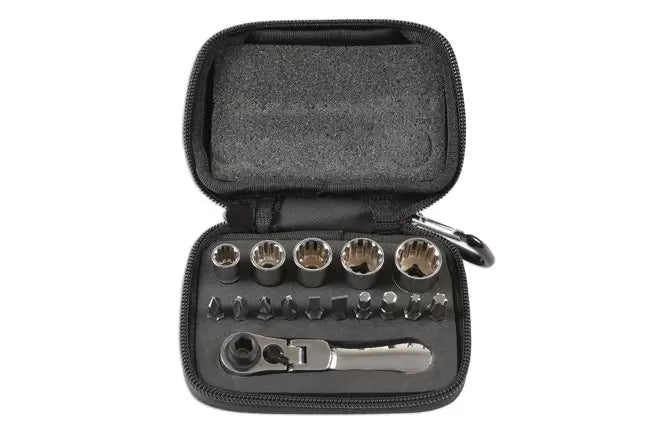 Laser - 6398 - Alldrive Socket & Bit Set 1/4"D 16pc