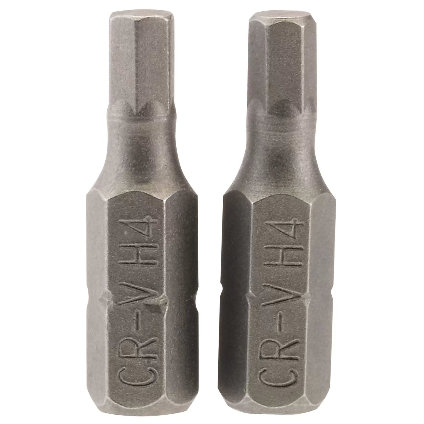 Draper Tools - 63982 - Hexagonal Insert Bit, 4mm, 1/4" Hex, 25mm Long (Pack of 2)