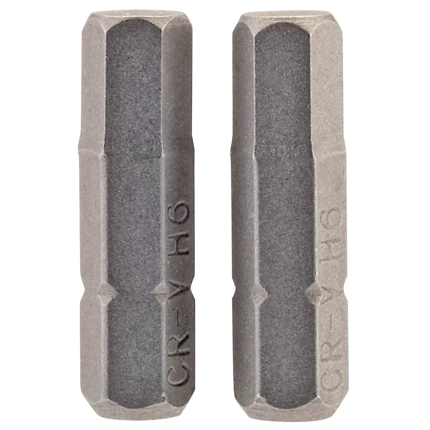 Draper Tools - 63998 - Hexagonal Insert Bit, 6mm, 1/4" Hex, 25mm Long (Pack of 2)
