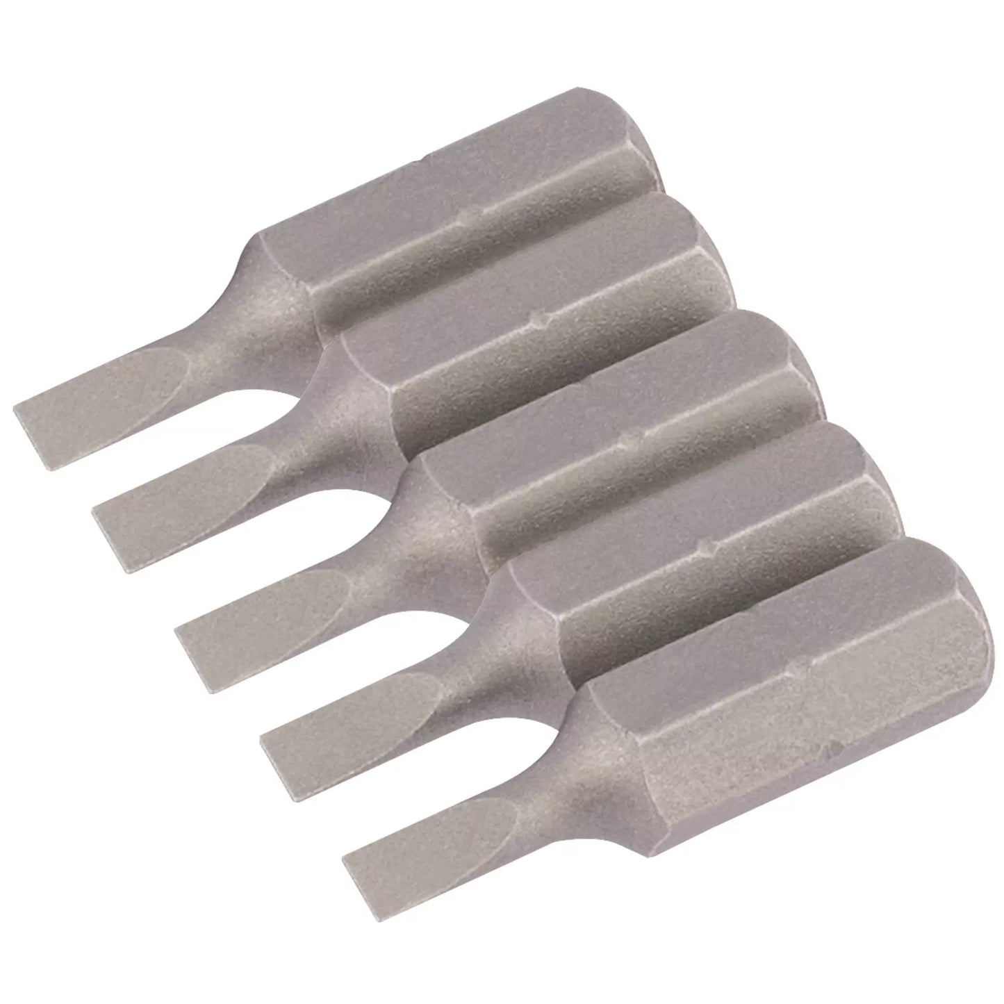 Draper Tools - 63999 - Plain Slot Insert Bit, 3mm, 1/4" Hex, 25mm Long (Pack of 5)