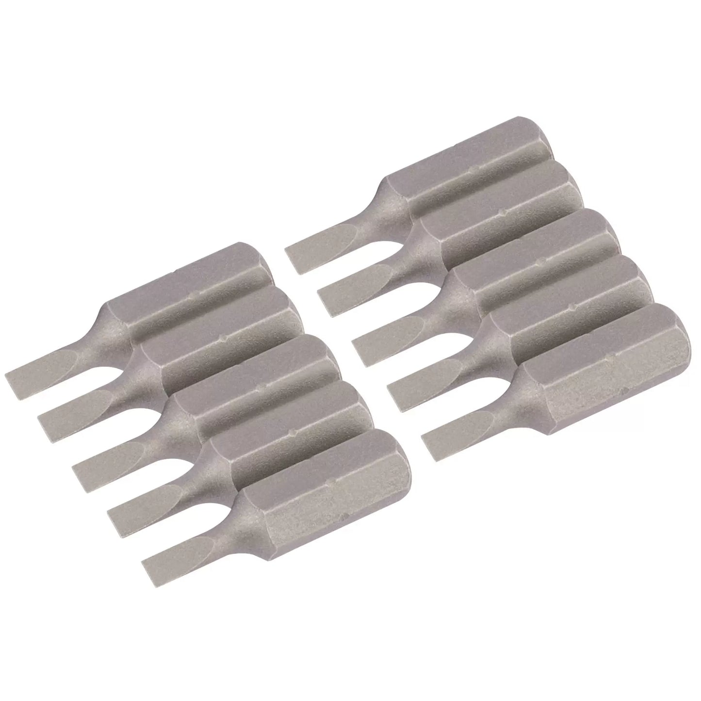 Draper Tools - 64024 - Plain Slot Insert Bit, 3mm, 1/4" Hex, 25mm Long (Pack of 10)