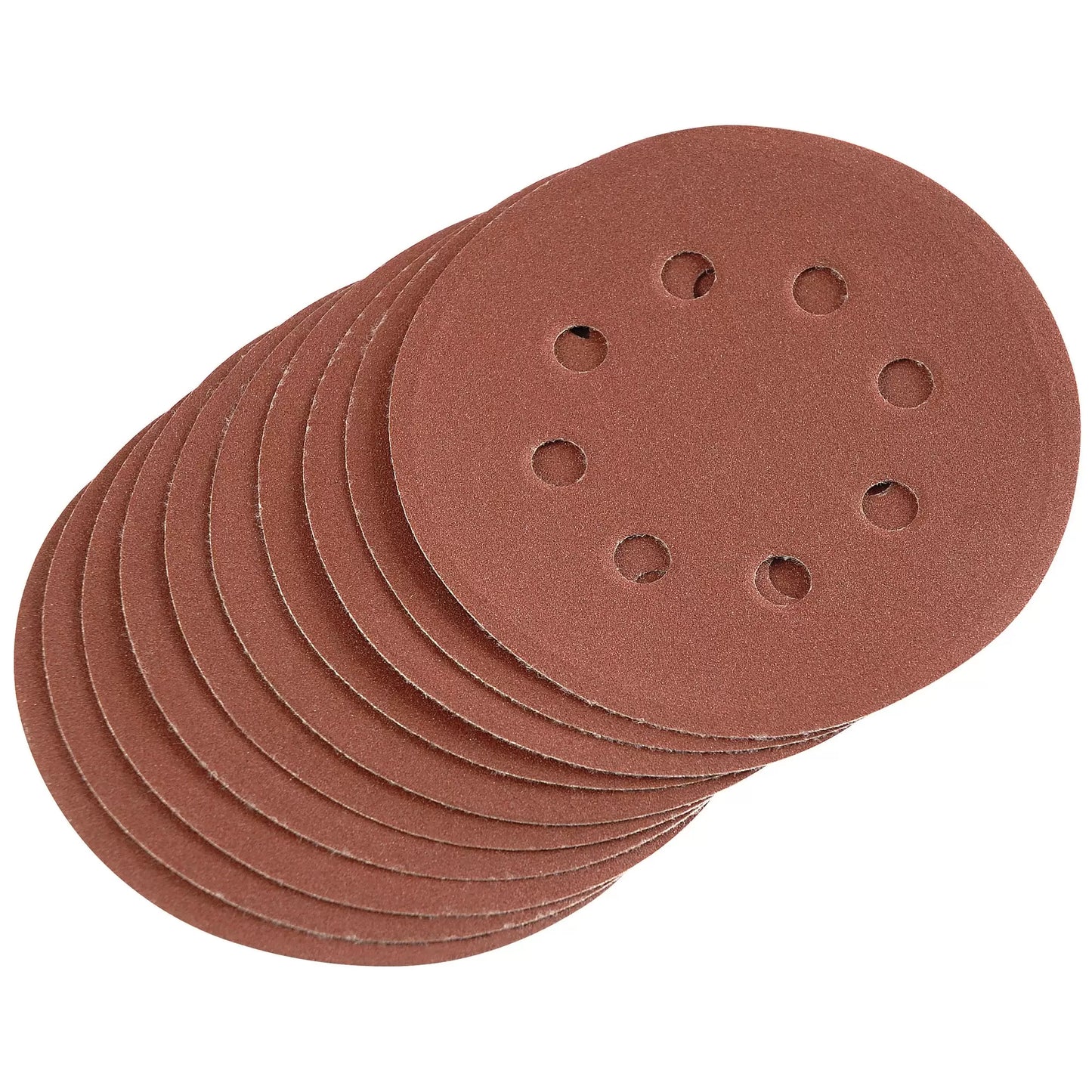 Draper Tools - 64040 - Hook and Loop Sanding Discs, 125mm, 240 Grit (Pack of 10)