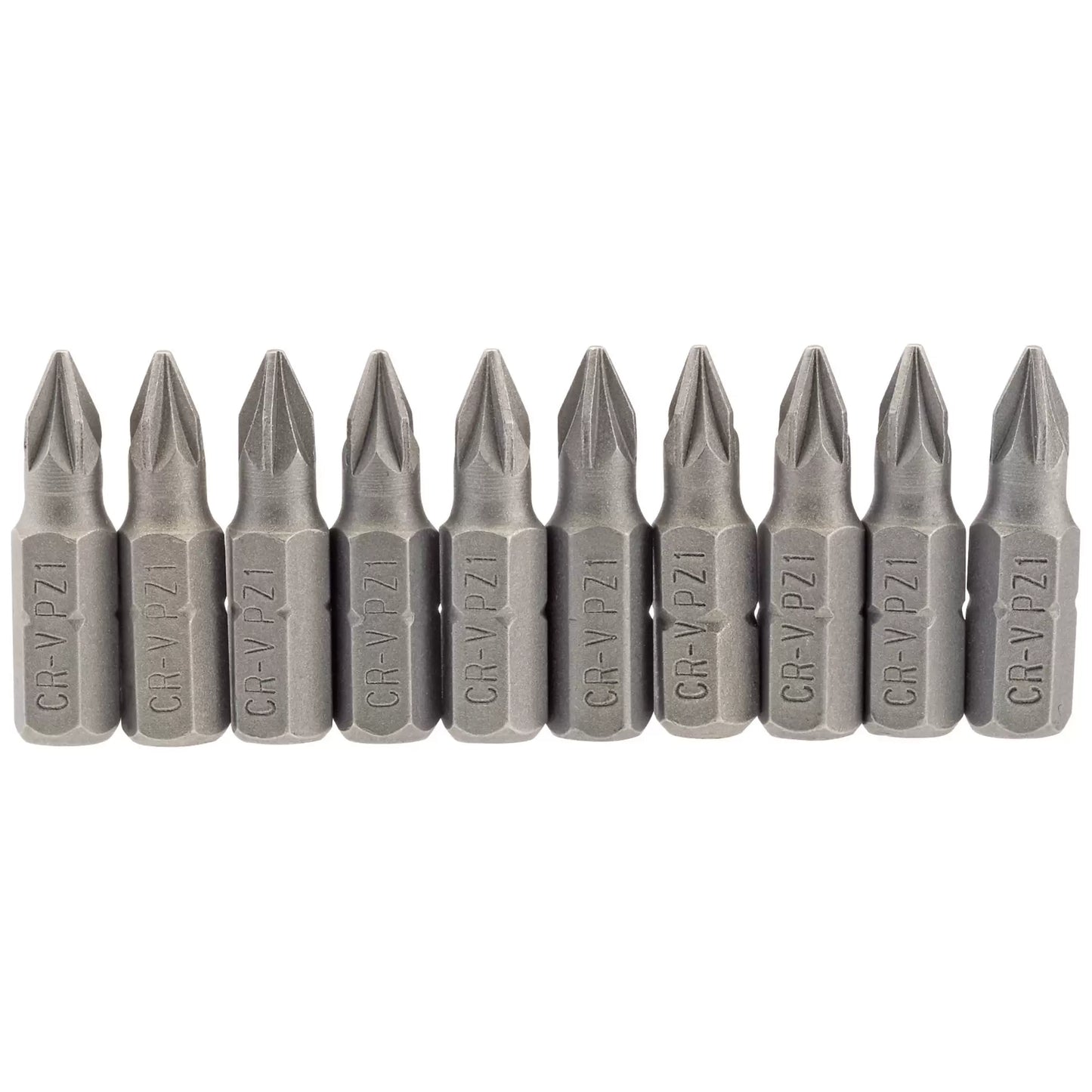 Draper Tools - 64047 - PZ Type Insert Bit, 1/4" Hex, 25mm Long, No.1 (Pack of 10)