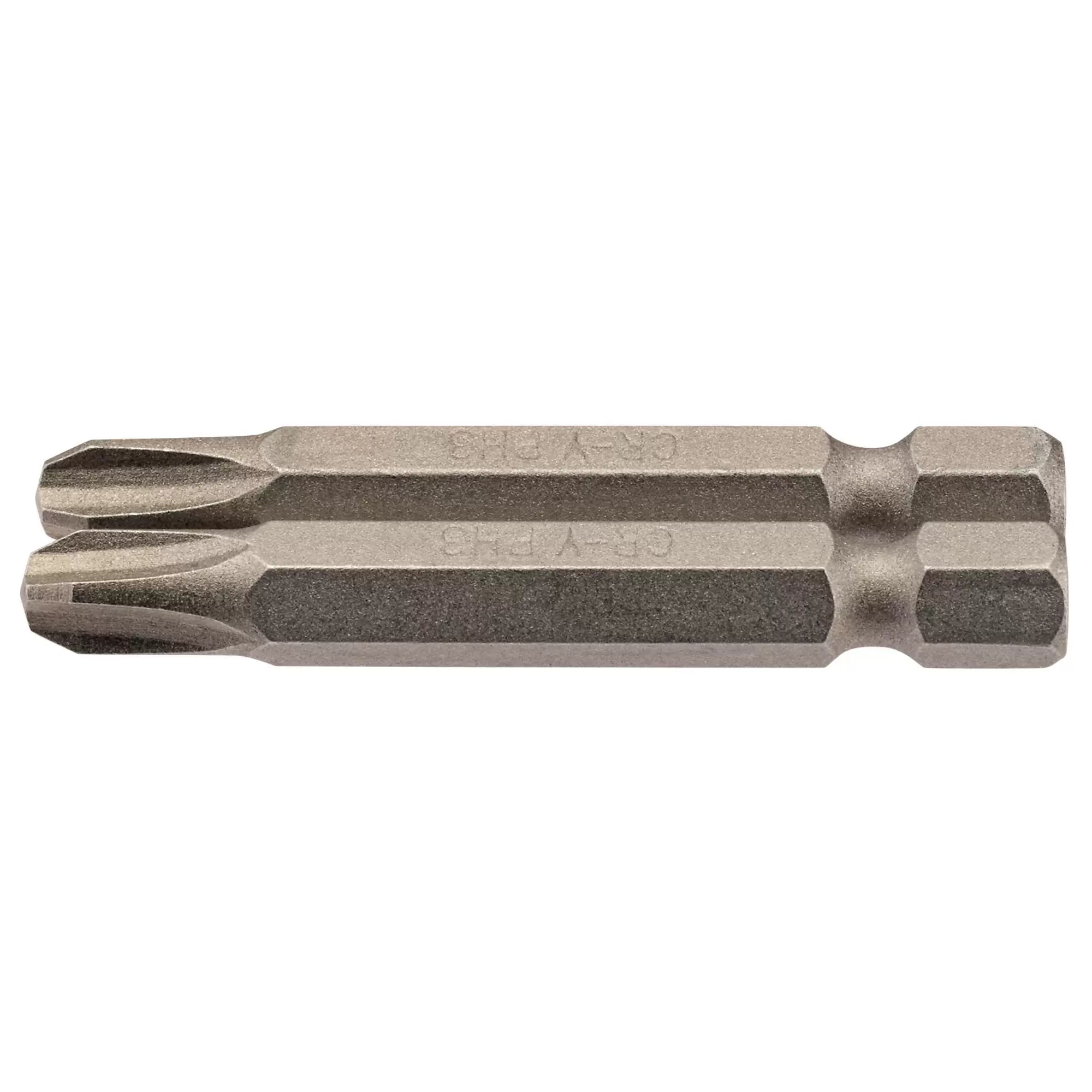 Draper Tools - 64241 - Cross Slot Insert Bit, 1/4" Hex, 50mm Long, No.3 (Pack of 2)