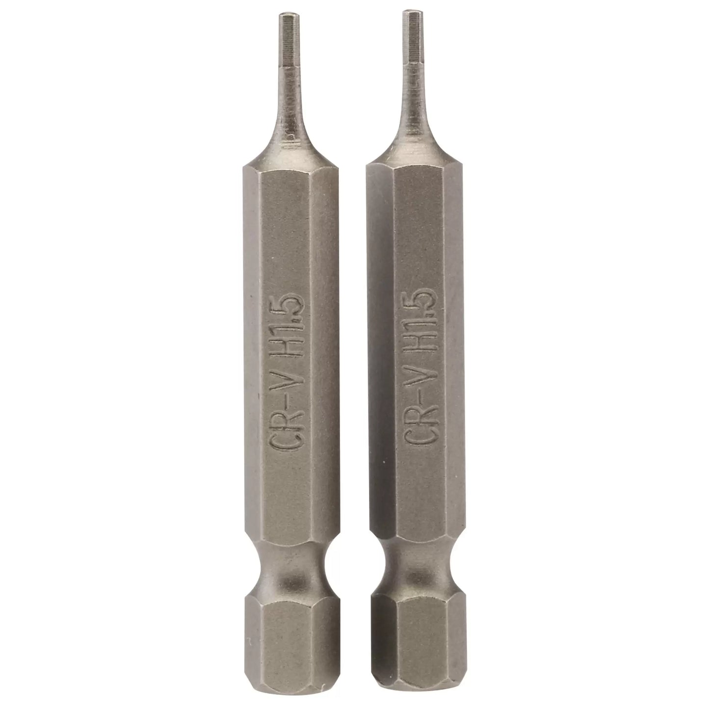 Draper Tools - 64243 - Hexagonal Insert Bit, 1.5mm, 1/4" Hex, 50mm Long (Pack of 2)