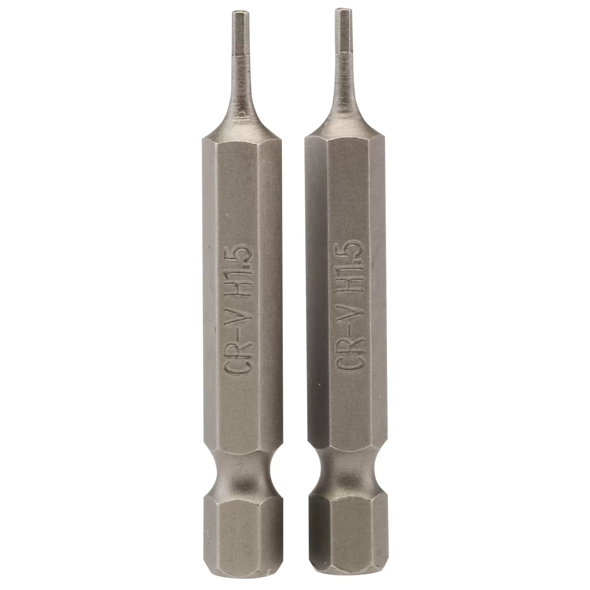 Draper Tools - 64243 - Hexagonal Insert Bit, 1.5mm, 1/4" Hex, 50mm Long (Pack of 2)