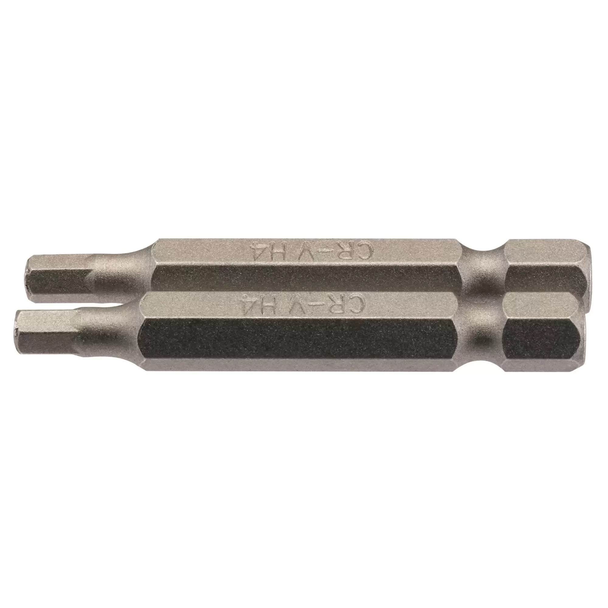 Draper Tools - 64254 - Hexagonal Insert Bit, 4mm, 1/4" Hex, 50mm Long (Pack of 2)