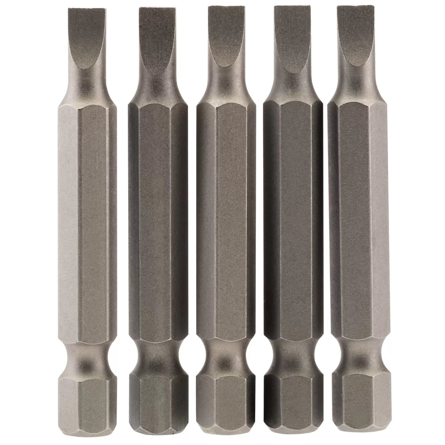 Draper Tools - 64270 - Plain Slot Insert Bit, 4.5mm, 1/4" Hex, 50mm Long (Pack of 5)