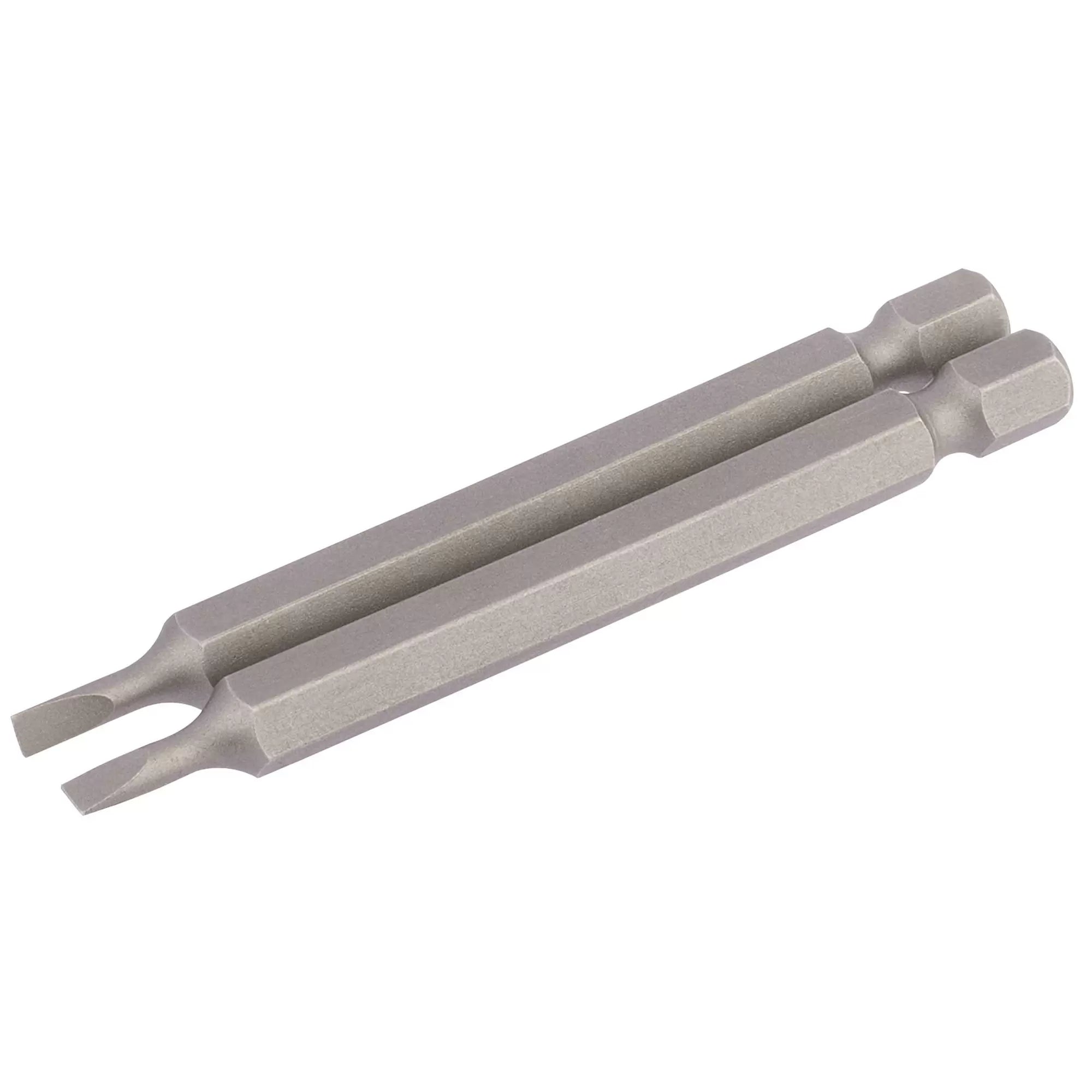 Draper Tools - 64292 - Plain Slot Insert Bit, 3mm, 1/4" Hex, 75mm Long (Pack of 2)