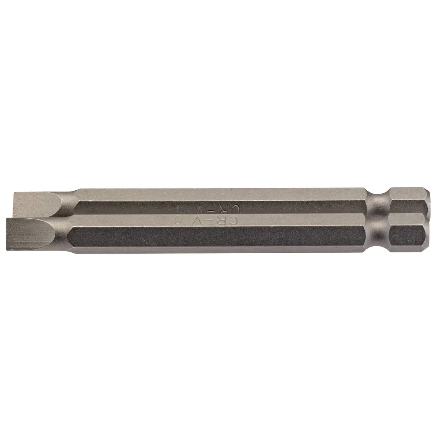 Draper Tools - 64308 - Plain Slot Insert Bit, 6mm, 1/4" Hex, 75mm Long (Pack of 2)