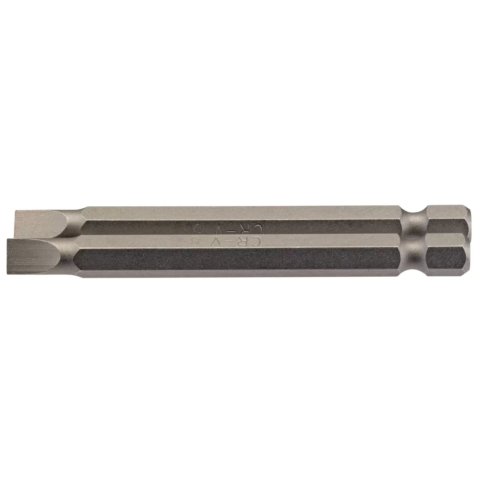 Draper Tools - 64308 - Plain Slot Insert Bit, 6mm, 1/4" Hex, 75mm Long (Pack of 2)