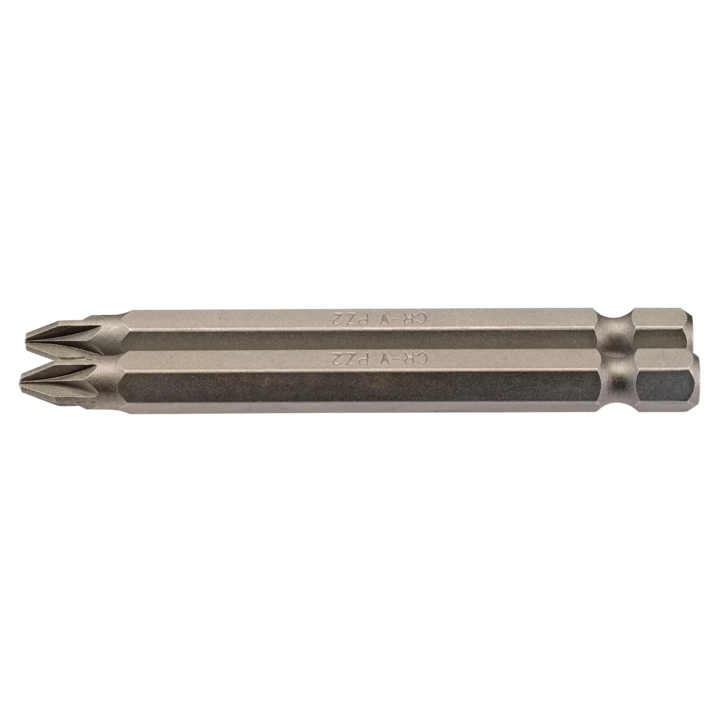 Draper Tools - 64312 - PZ Type Insert Bit, 1/4" Hex, 75mm Long, No.2 (Pack of 2)