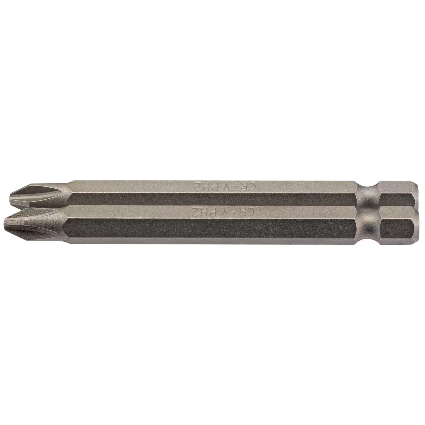 Draper Tools - 64315 - Cross Slot Insert Bit, 1/4" Hex, 75mm Long, No.2 (Pack of 2)