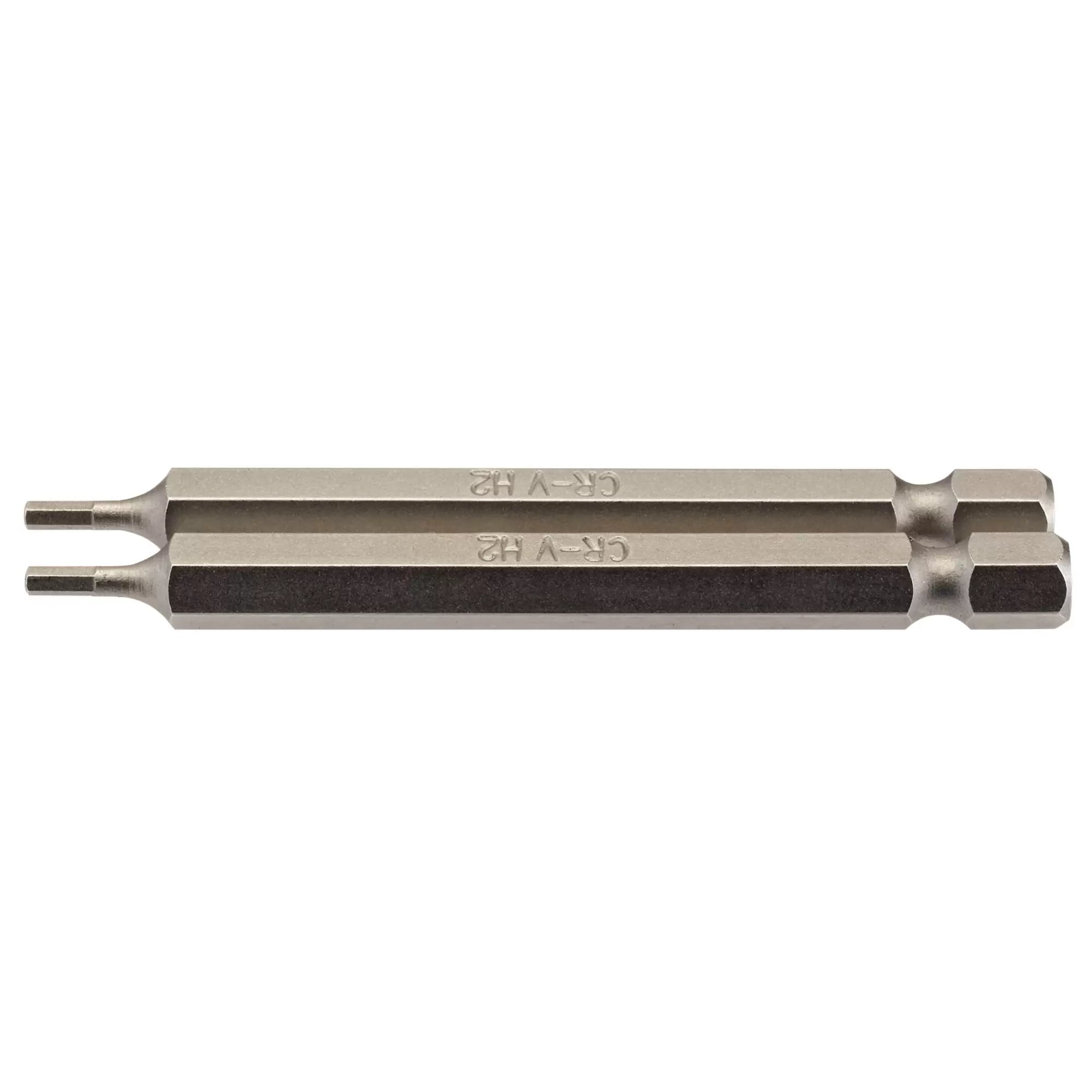 Draper Tools - 64318 - Hexagonal Insert Bit, 2mm, 1/4" Hex, 75mm Long (Pack of 2)