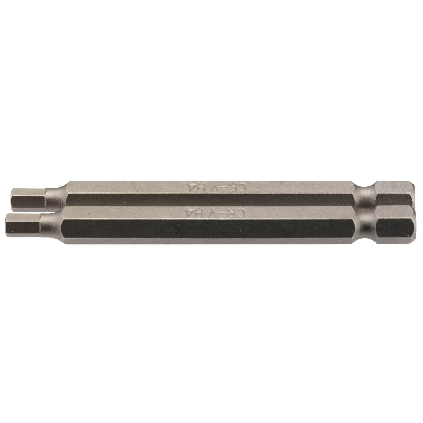 Draper Tools - 64321 - Hexagonal Insert Bit, 4mm, 1/4" Hex, 75mm Long (Pack of 2)