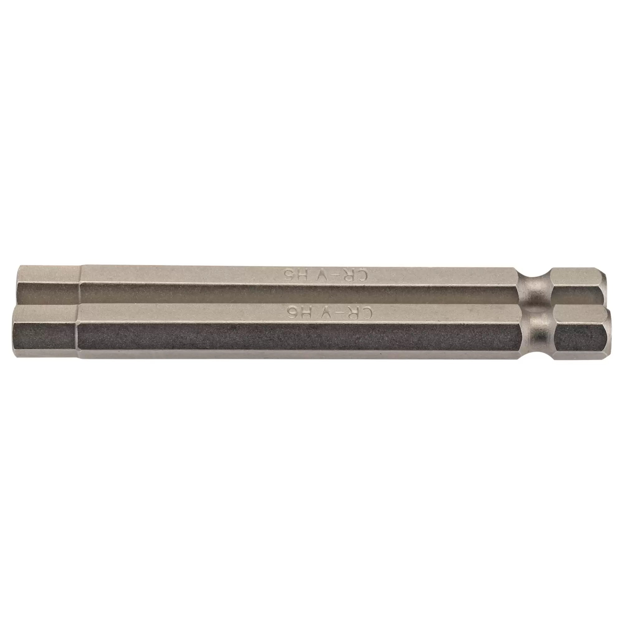 Draper Tools - 64340 - Hexagonal Insert Bit, 6mm, 1/4" Hex, 75mm Long (Pack of 2)