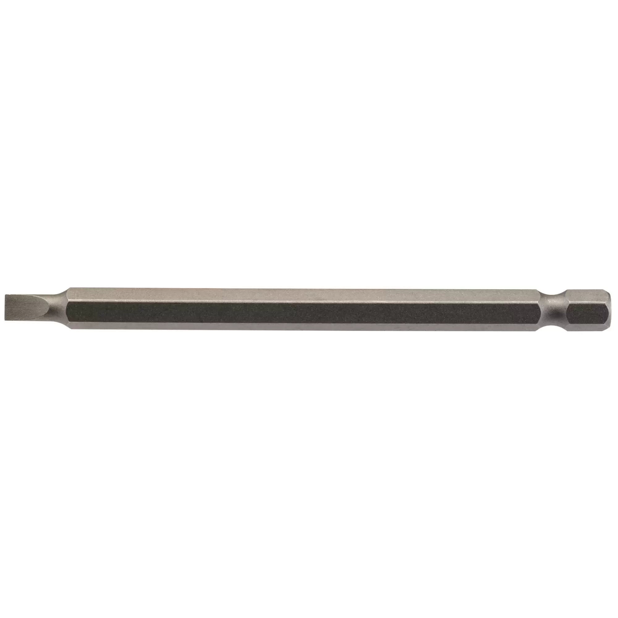Draper Tools - 64344 - Plain Slot Insert Bit, 4.5mm, 1/4" Hex, 100mm Long (Pack of 1)