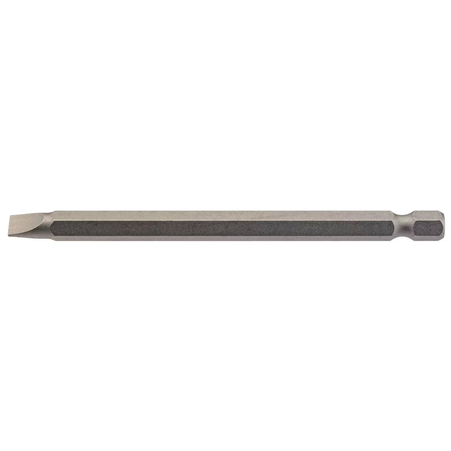 Draper Tools - 64347 - Plain Slot Insert Bit, 6mm, 1/4" Hex, 100mm Long (Pack of 1)
