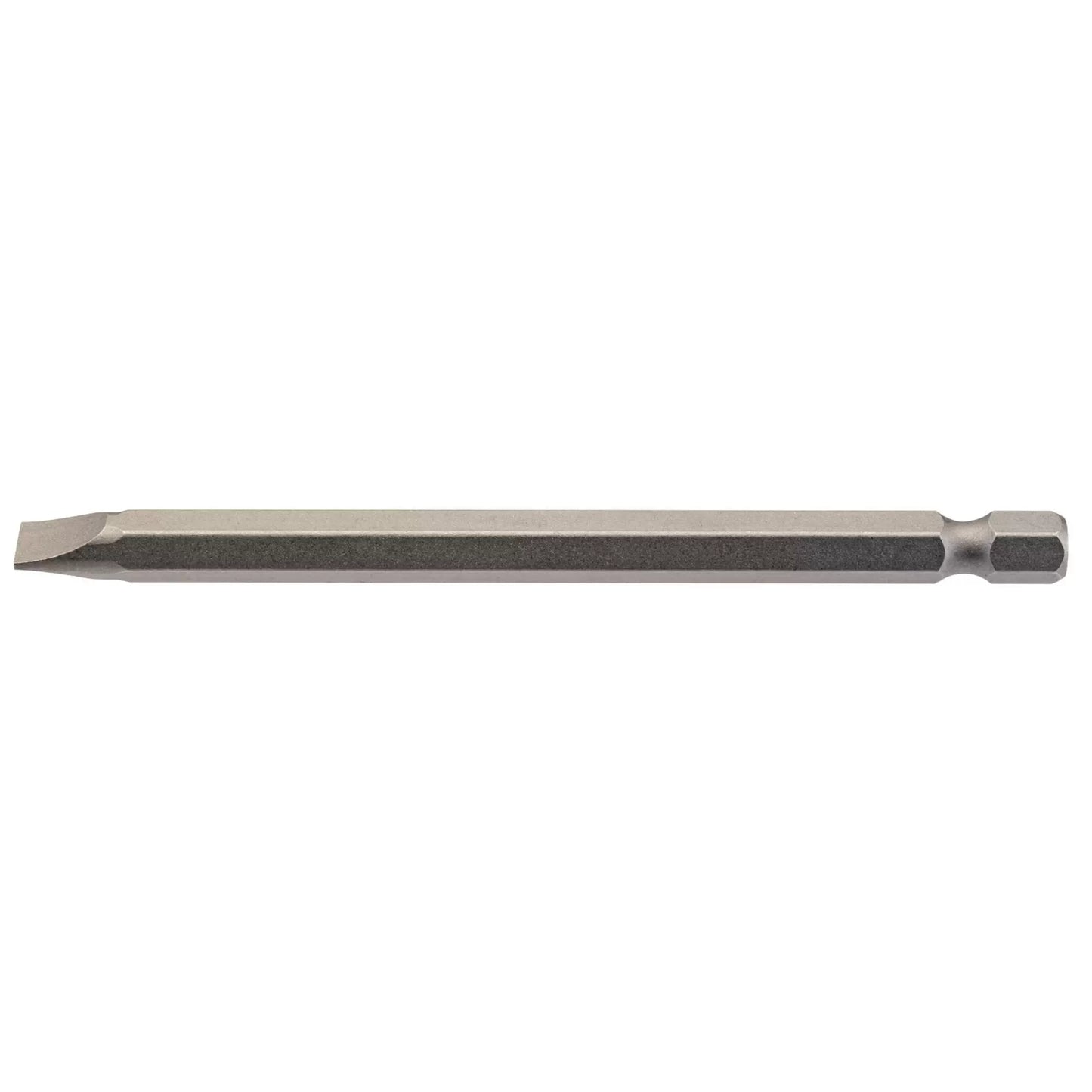 Draper Tools - 64351 - Plain Slot Insert Bit, 6.5mm, 1/4" Hex, 100mm Long (Pack of 1)