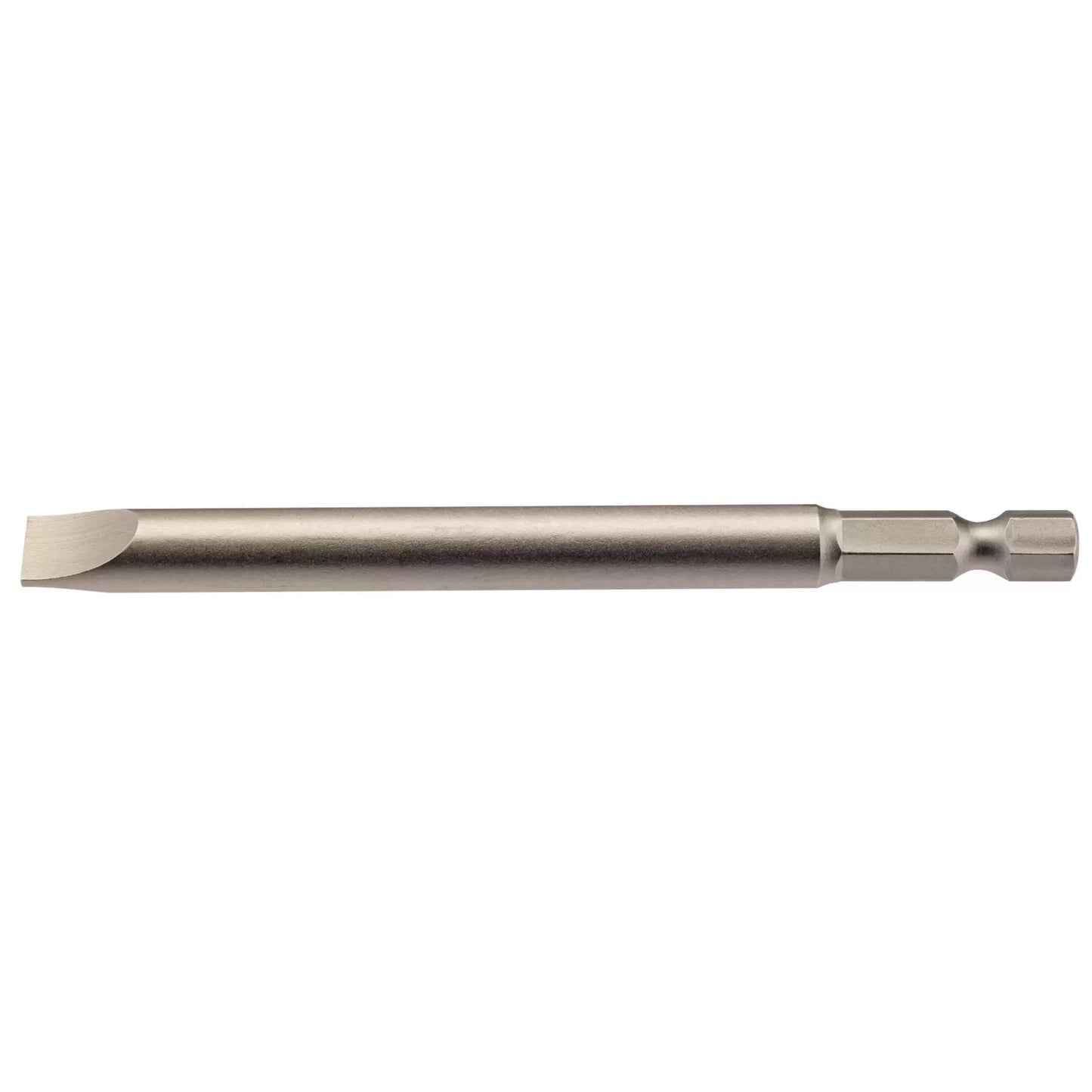 Draper Tools - 64358 - Plain Slot Insert Bit, 8mm, 1/4" Hex, 100mm Long (Pack of 1)