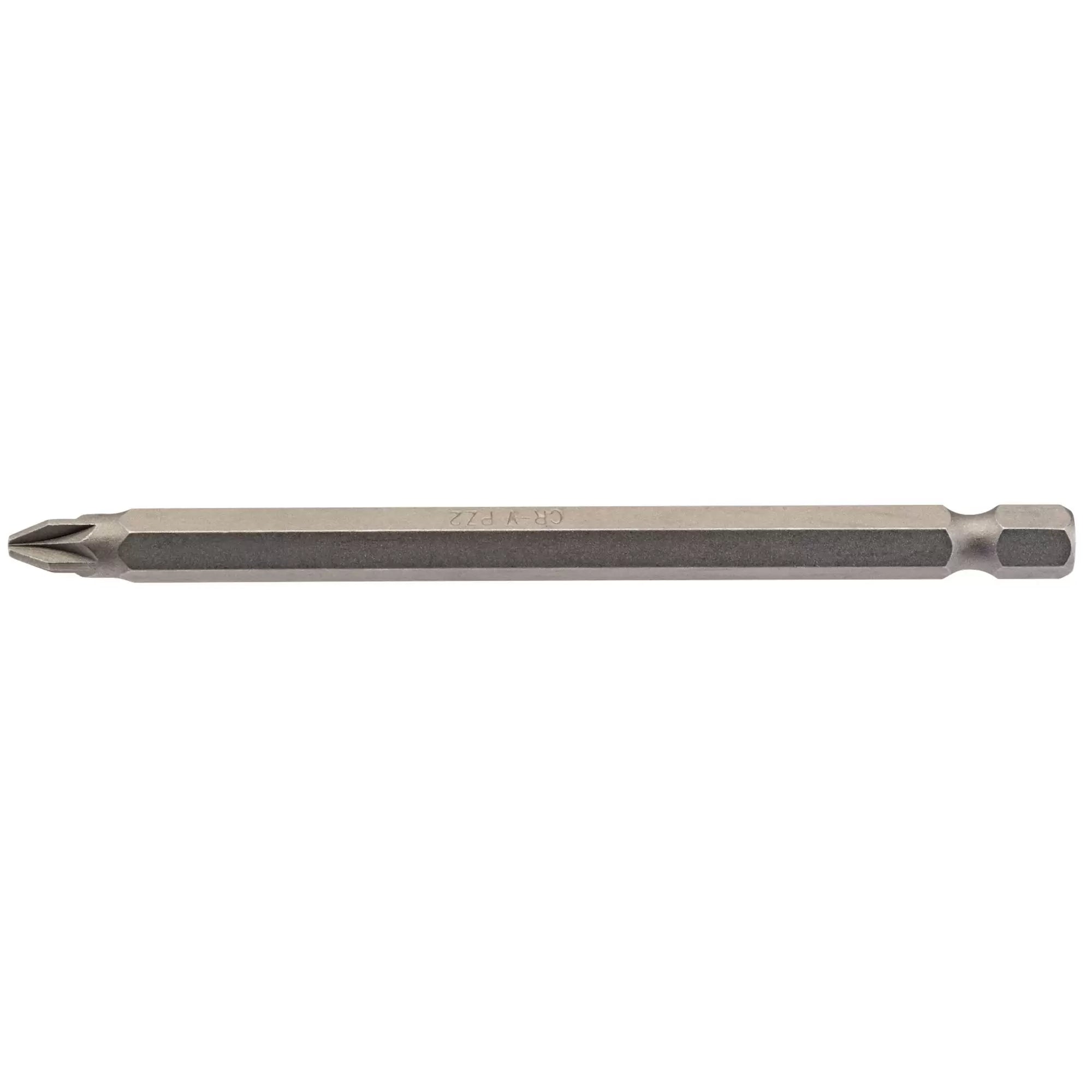 Draper Tools - 64362 - PZ Type Insert Bit, 1/4" Hex, 100mm Long, No.2 (Pack of 1)