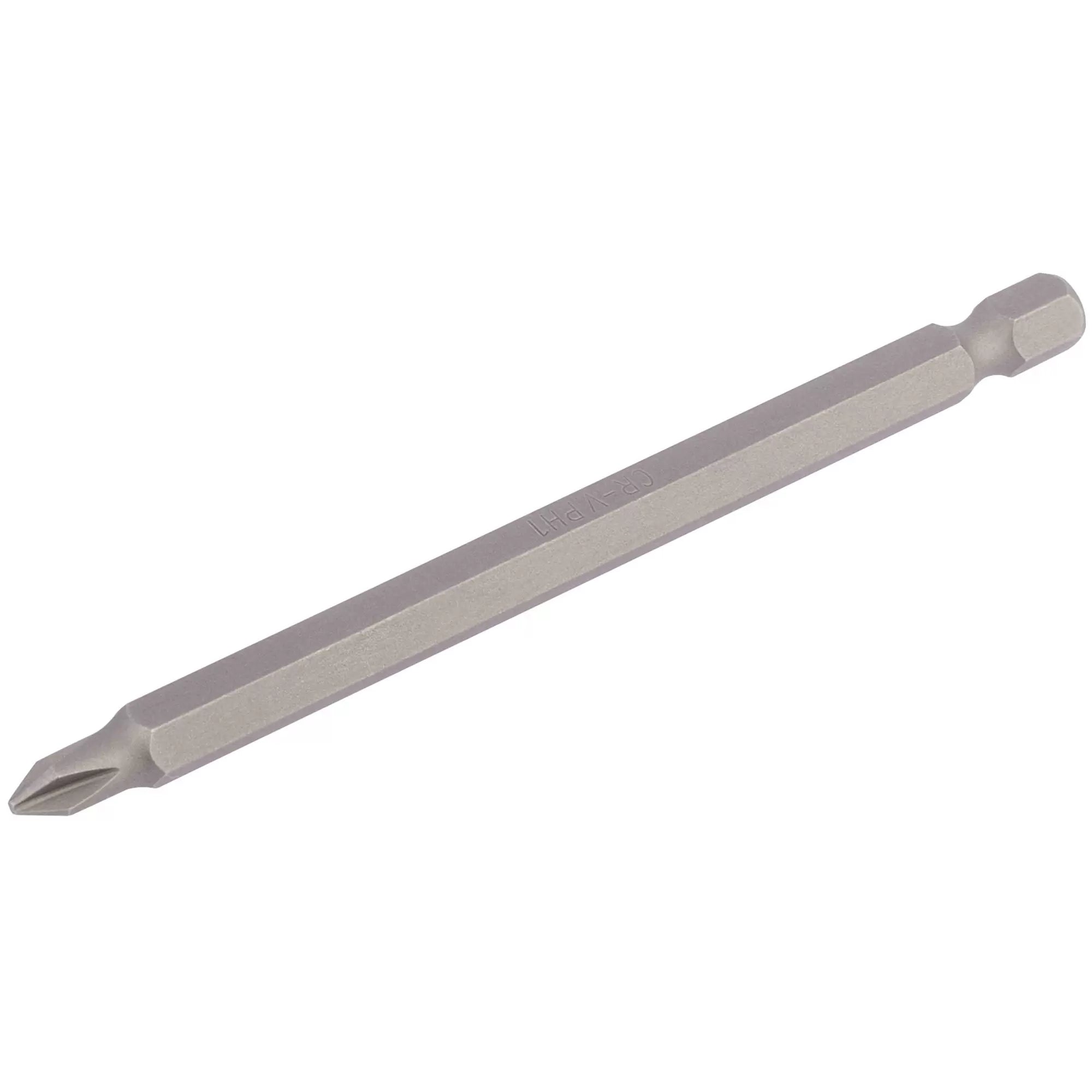 Draper Tools - 64364 - Cross Slot Insert Bit, 1/4" Hex, 100mm Long, No.1 (Pack of 1)