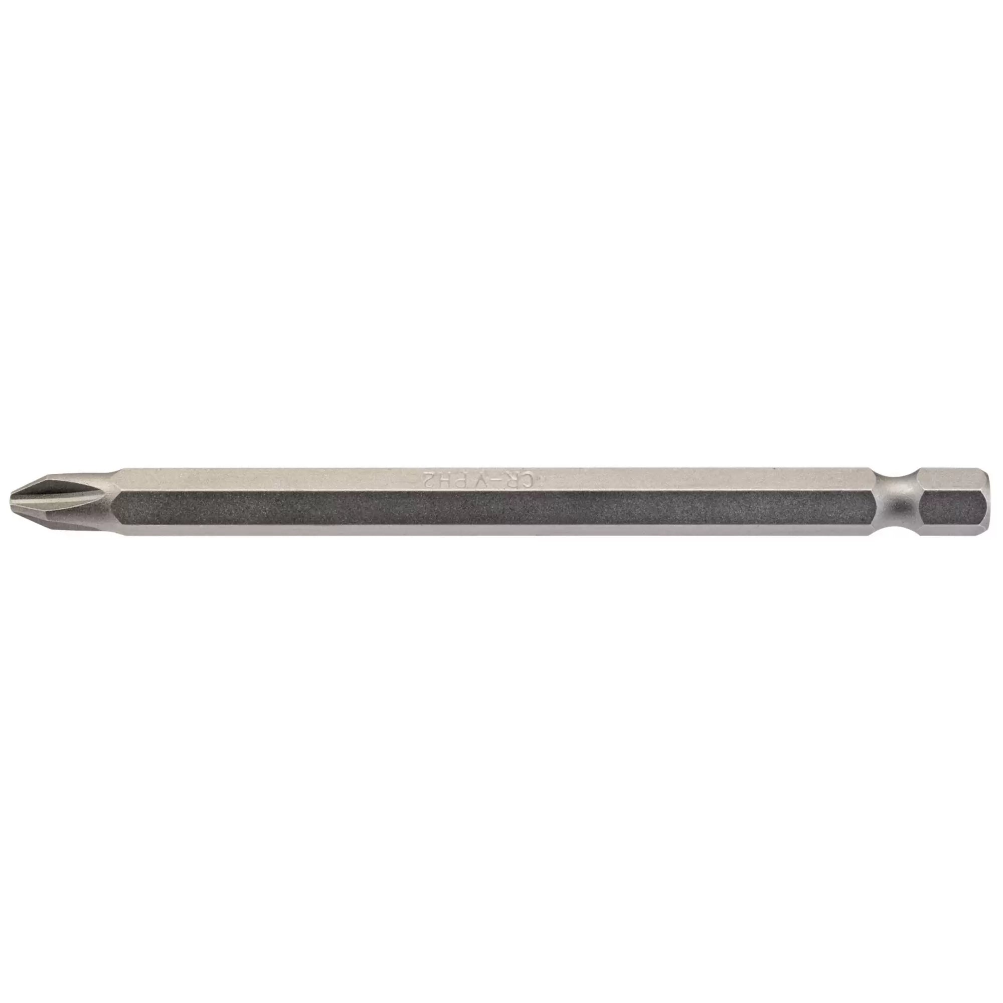 Draper Tools - 64365 - Cross Slot Insert Bit, 1/4" Hex, 100mm Long, No.2 (Pack of 1)