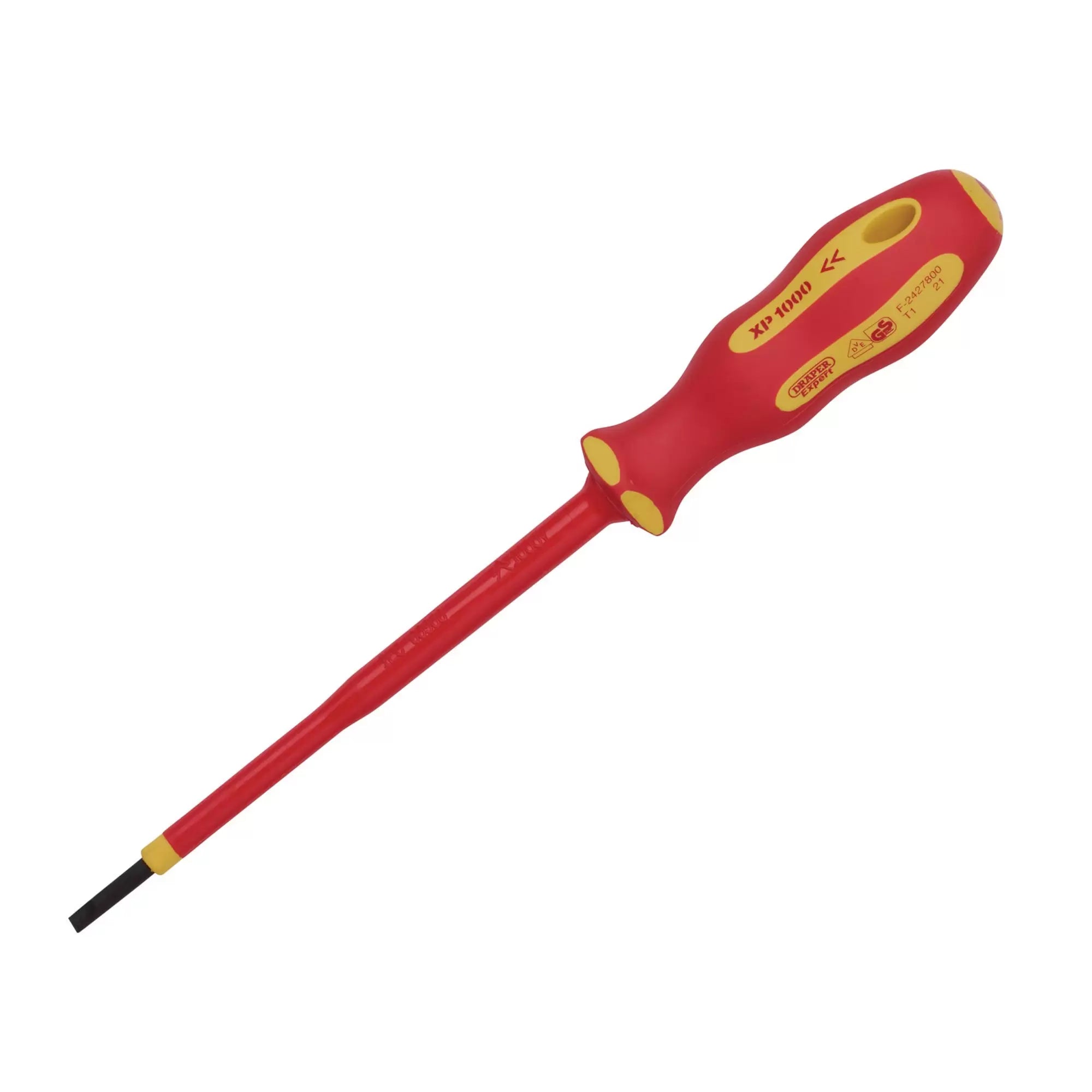 Draper Tools - 64368 - XP1000® VDE Plain Slot Screwdriver, 3 x 100mm