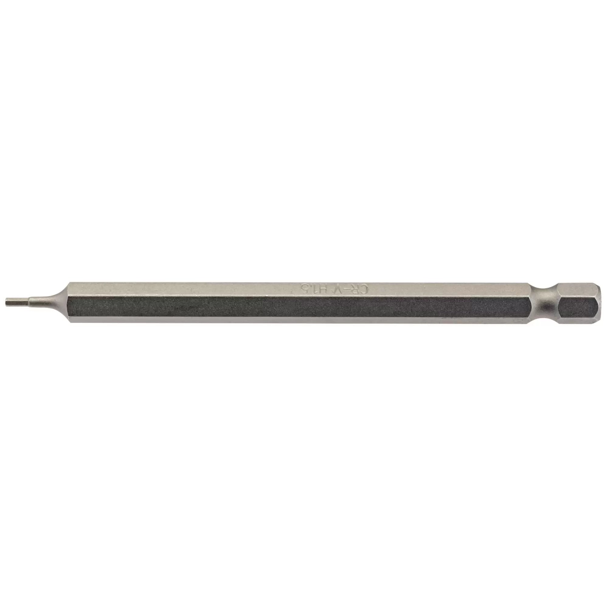 Draper Tools - 64369 - Hexagonal Insert Bit, 1.5mm, 1/4" Hex, 100mm Long (Pack of 1)