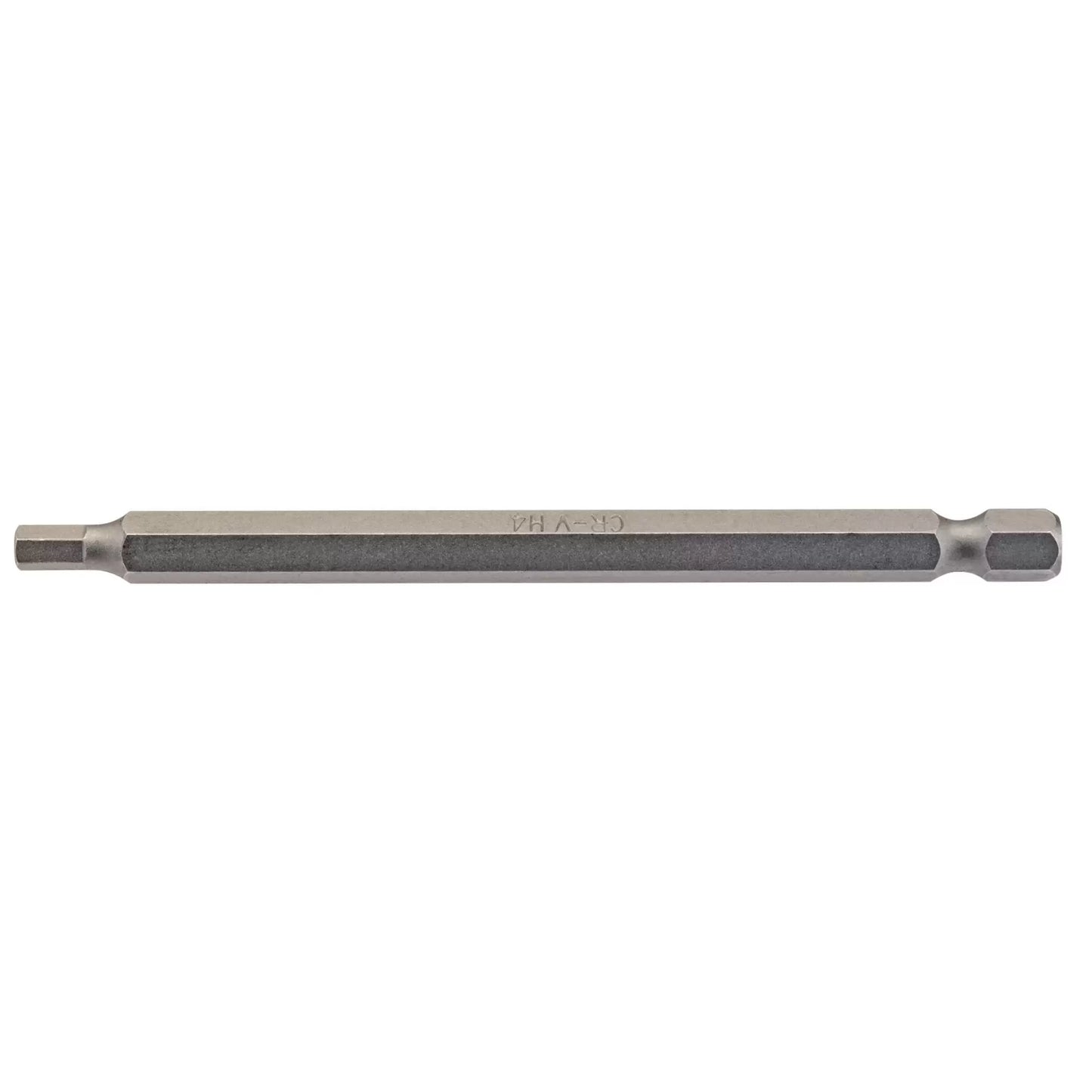 Draper Tools - 64373 - Hexagonal Insert Bit, 4mm, 1/4" Hex, 100mm Long (Pack of 1)