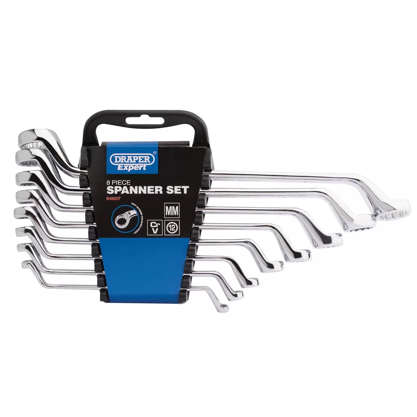 Draper Tools - 64607 - Draper Expert HI-TORQ® Deep Offset Metric Ring Spanner Set (8 Piece)